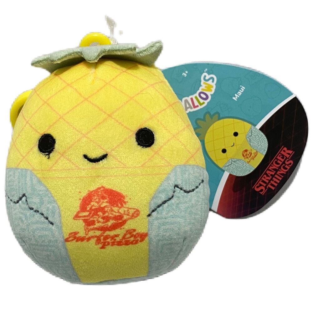 Squishmallow Stranger Things Surfer Boy 4 inch Clip On Plush 4 X 3 In